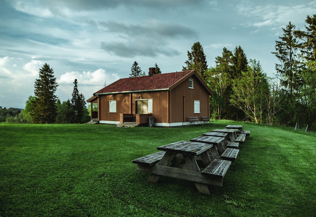 house in woods